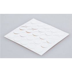 ZAŚLEPKI MEBLOWE MASKUJĄCE DO MIMOŚRODÓW SAMOPRZYLEPNE FI 20 mm BIAŁY MAT. FOLDECOR